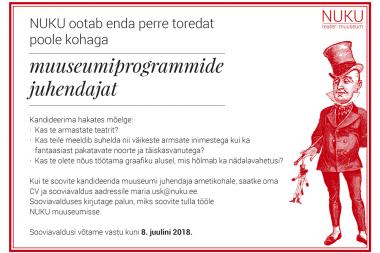Tööle NUKU muuseumisse!